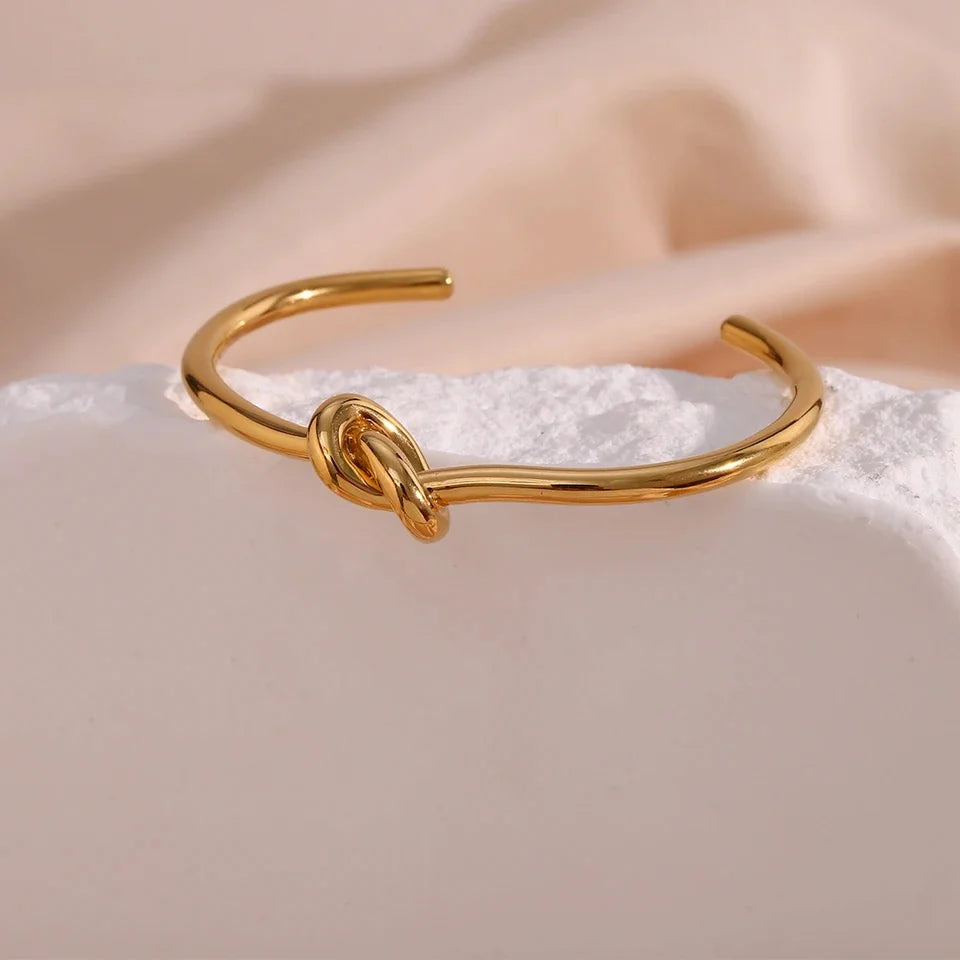 Twine 18K Gold Plated Cuff Bracelet