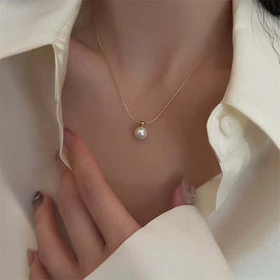 Beloved 18K Gold Plated Pearl Necklace