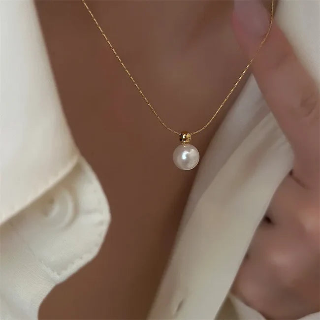 Beloved 18K Gold Plated Pearl Necklace