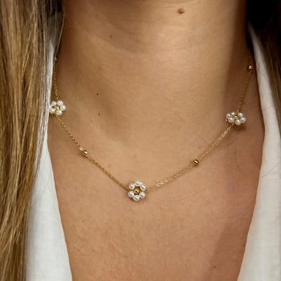 Darling 18k Gold Plated Pearl Necklace