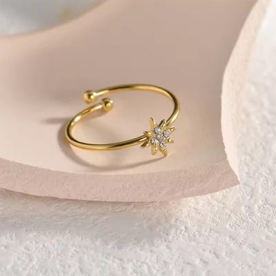 Tara 18K Gold Plated Dainty Ring
