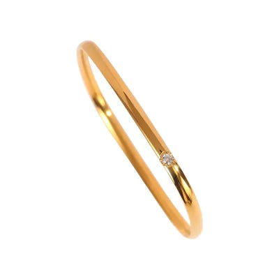 Alisha 18k Gold Plated Square Bangle