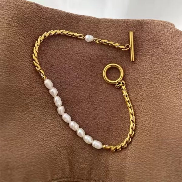 Santhi 18k Gold Plated Bracelet