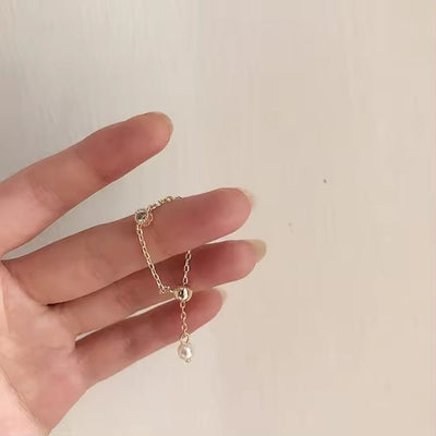Twinkle 18k Gold Plated Chain Ring