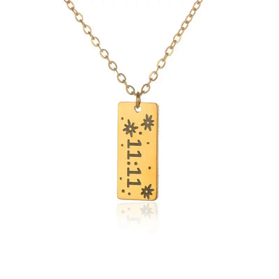 11:11 Goodluck 18k Gold Plated Necklace