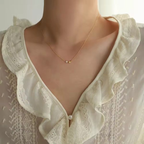 Goldfish Pearl 18k Gold Plated Necklace