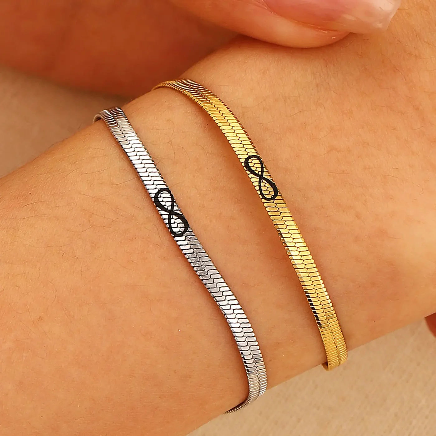 Infinite Love 18k Gold Plated Couple Bracelet