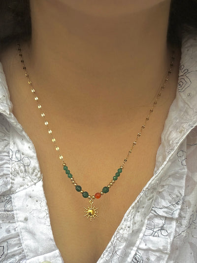 Gia 18K Gold-Plated Beaded Necklace