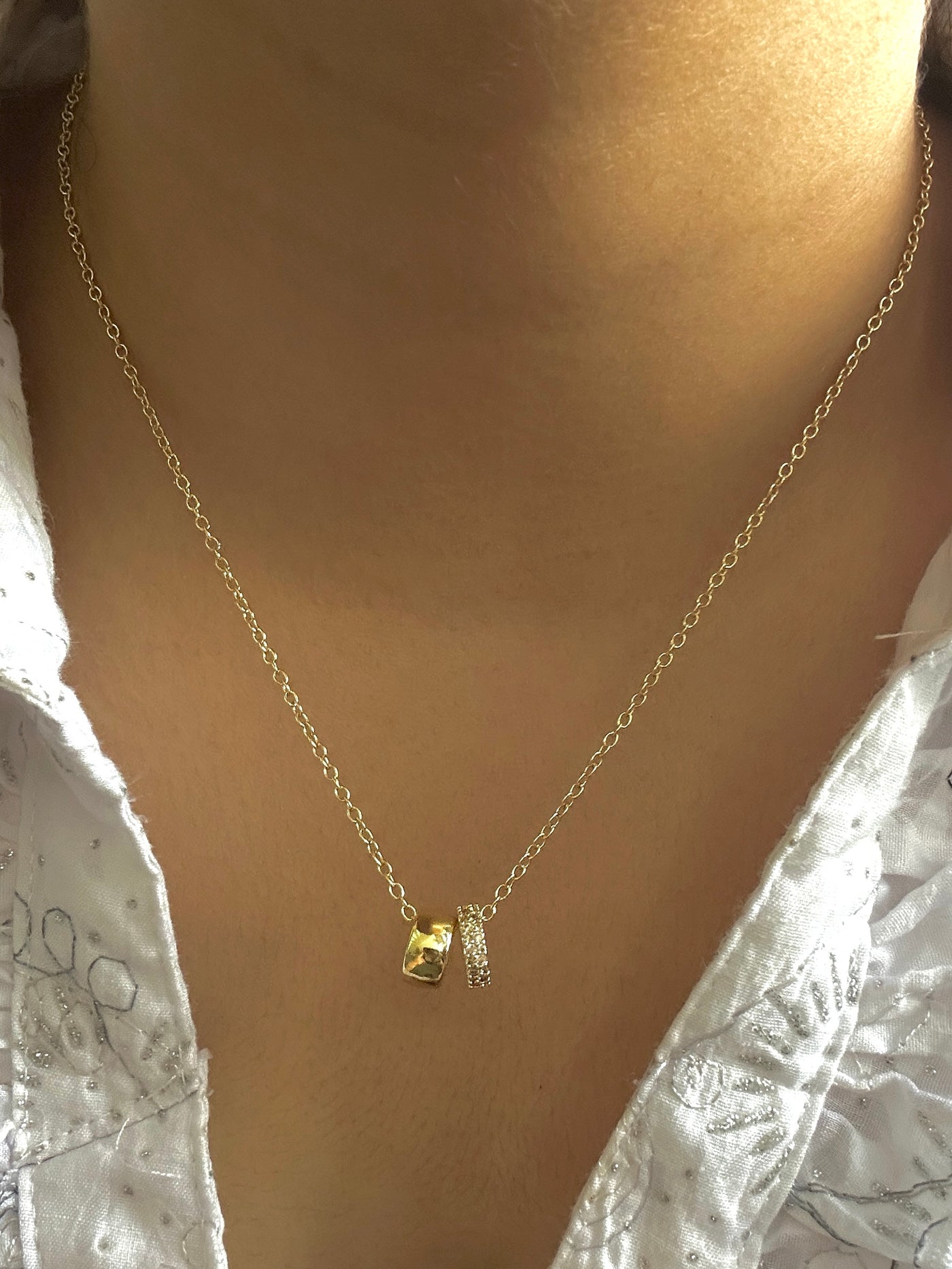 Barrel 18k gold plated Necklace