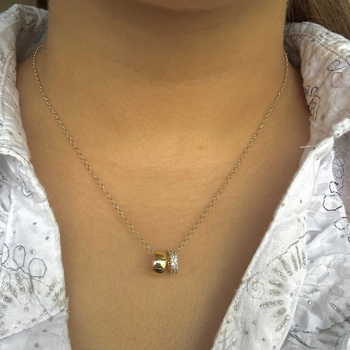 Barrel 18k gold plated Necklace