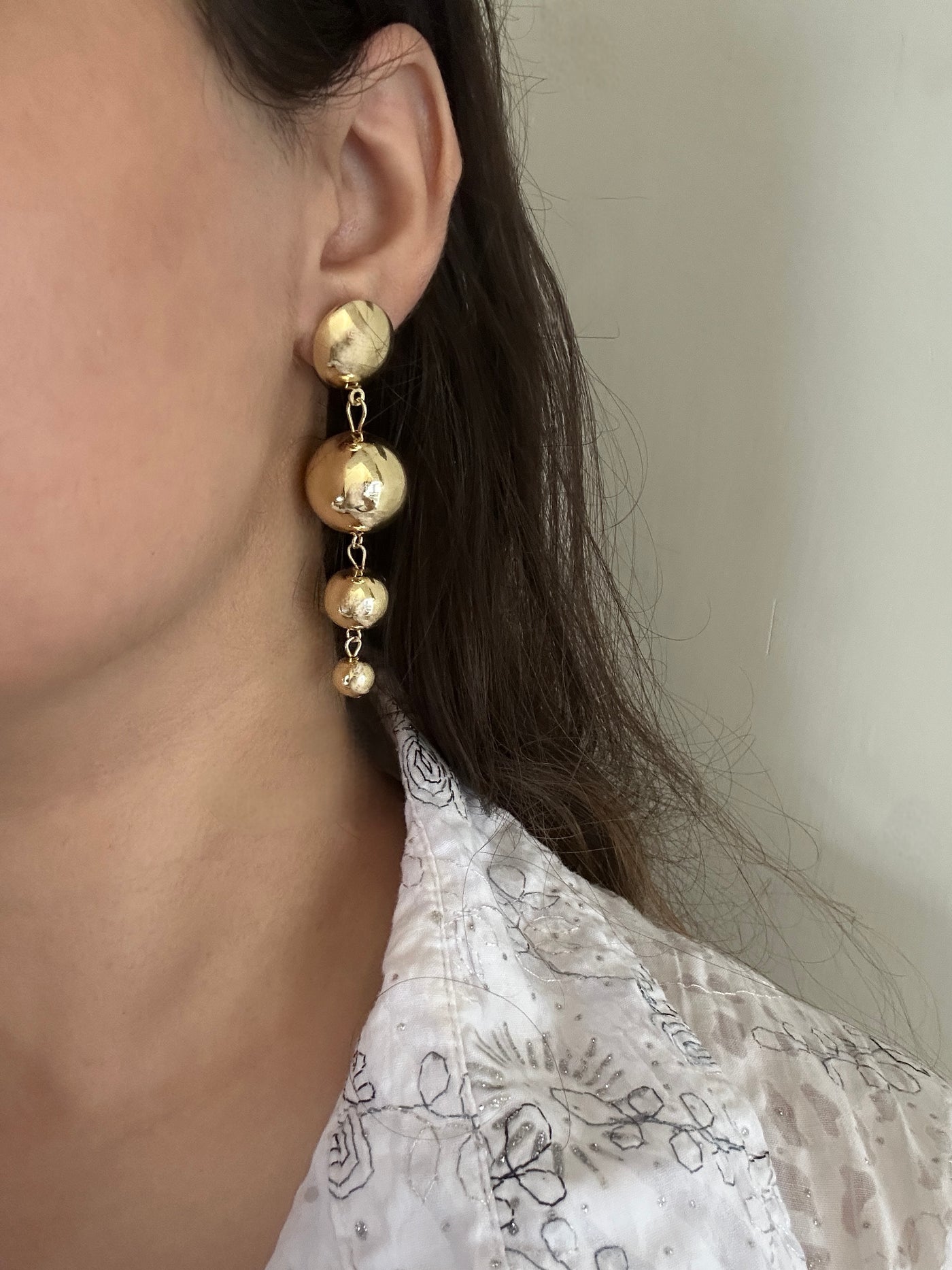 Disco Drop 18k Gold Plated Earrings