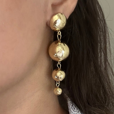 Disco Drop 18k Gold Plated Earrings