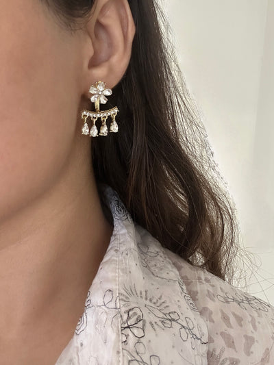 Aster 18k Gold plated detachable earrings