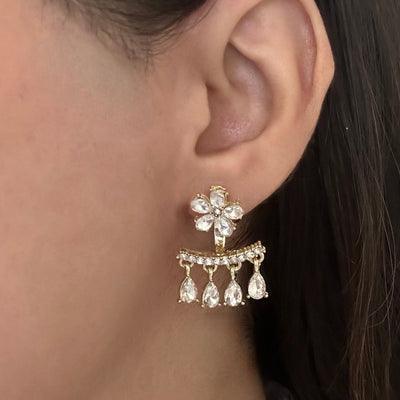 Aster 18k Gold plated detachable earrings