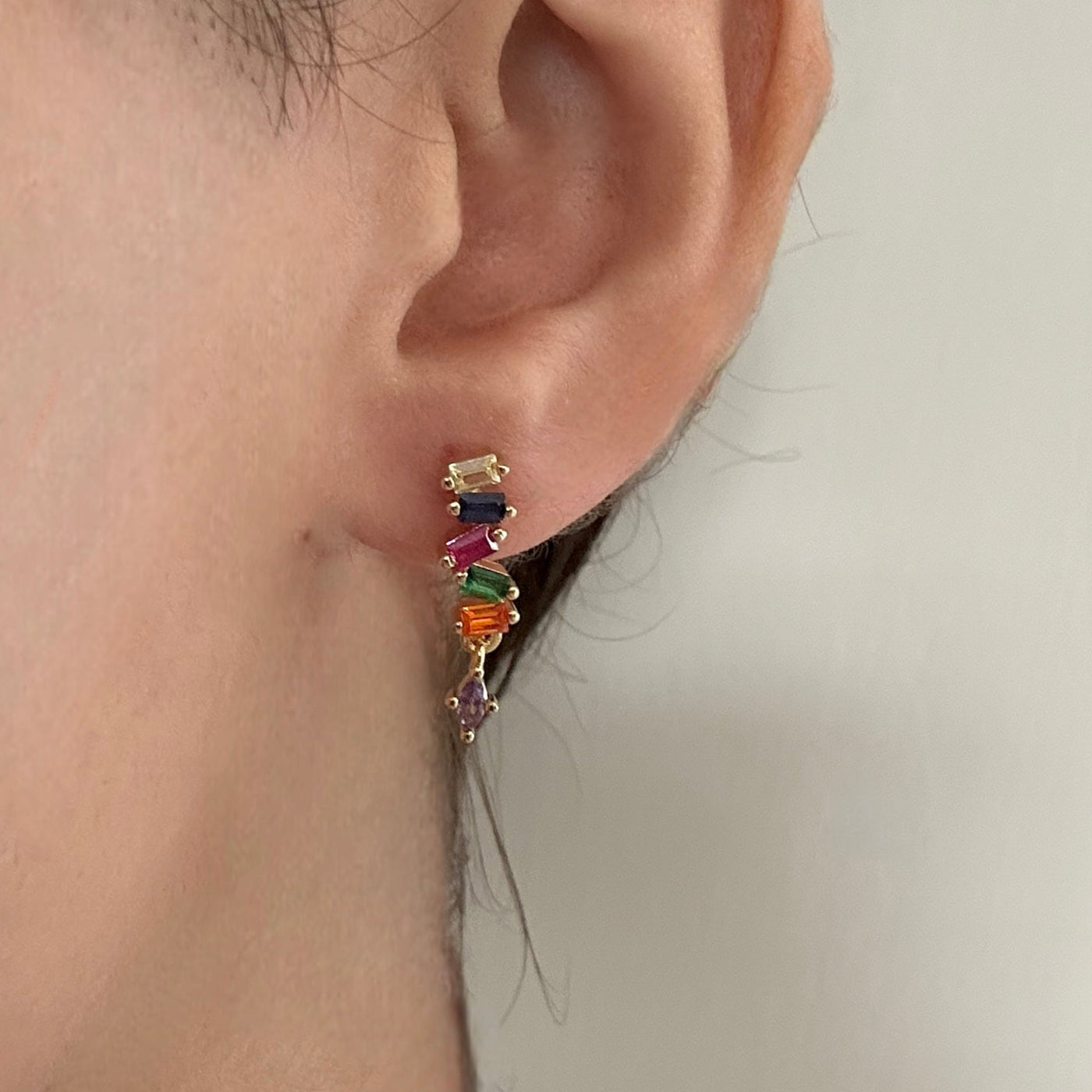 Holly 18k Gold Plated Stud Earrings