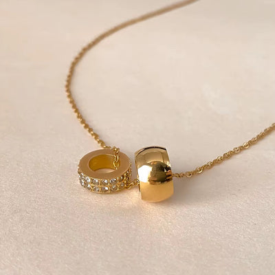 Barrel 18k gold plated Necklace