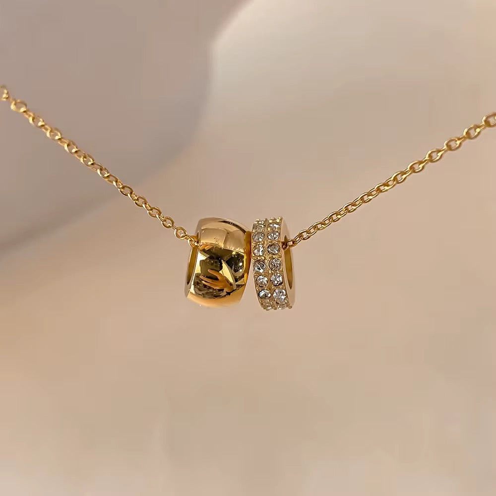 Barrel 18k gold plated Necklace