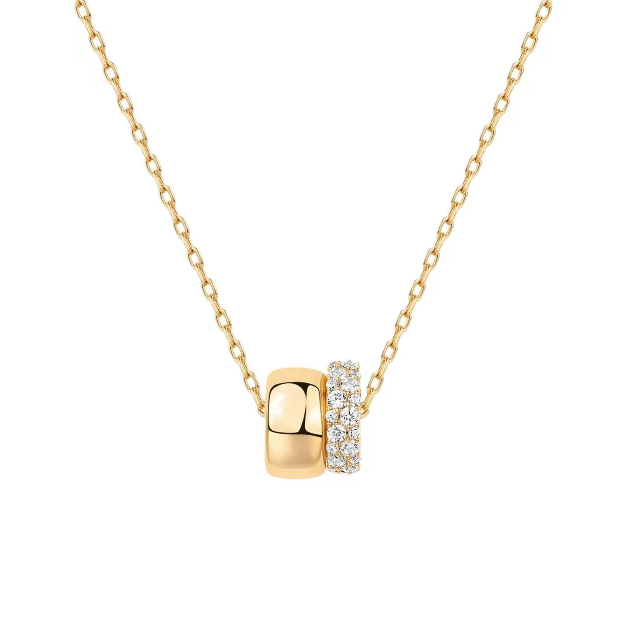 Barrel 18k gold plated Necklace