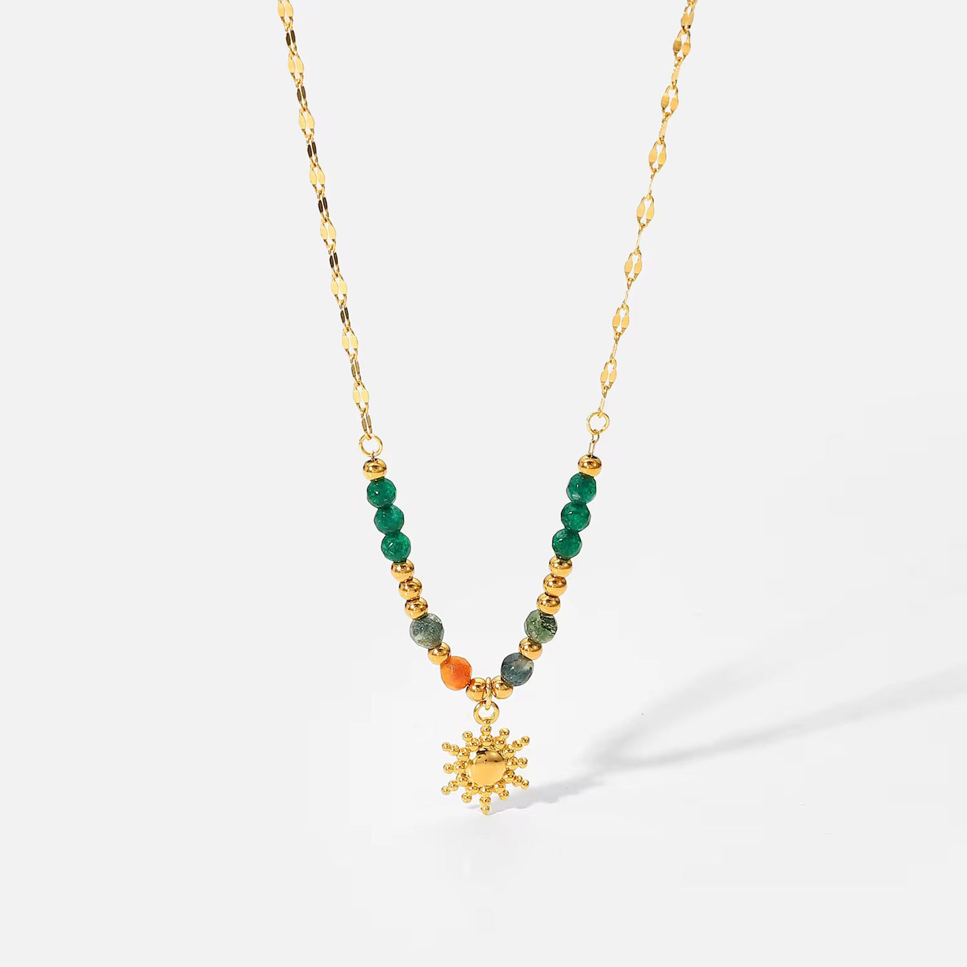 Gia 18K Gold-Plated Beaded Necklace
