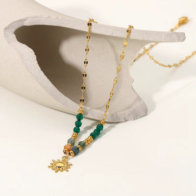 Gia 18K Gold-Plated Beaded Necklace