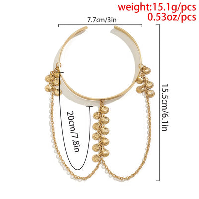 Sea Shelll Golden Arm Cuff