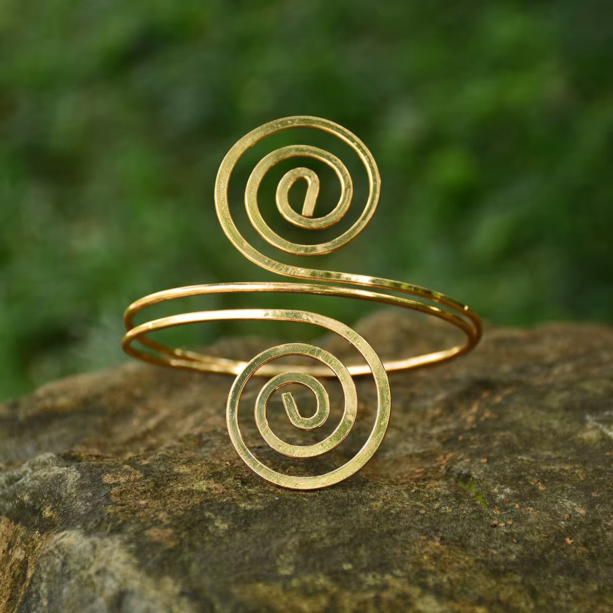 Boho Spiral Arm Cuff