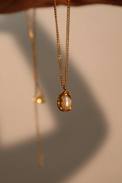 Oyster 18K Gold Plated Necklace