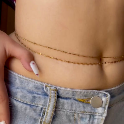 Bebo 18k Gold Plated Waist Chain