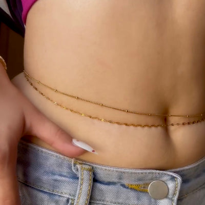 Bebo 18k Gold Plated Waist Chain