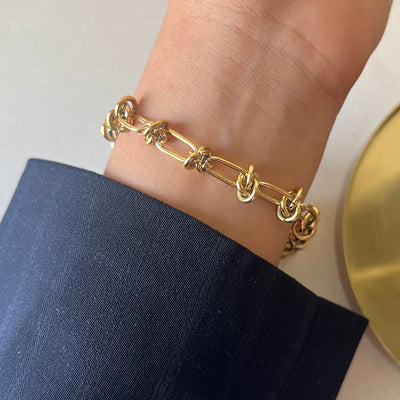 Alice 18K Gold Plated Chunky Bracelet