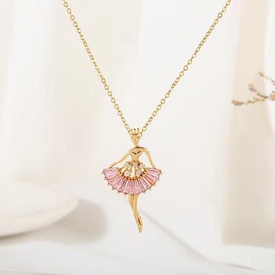 Ballerina 18k Gold Plated Necklace