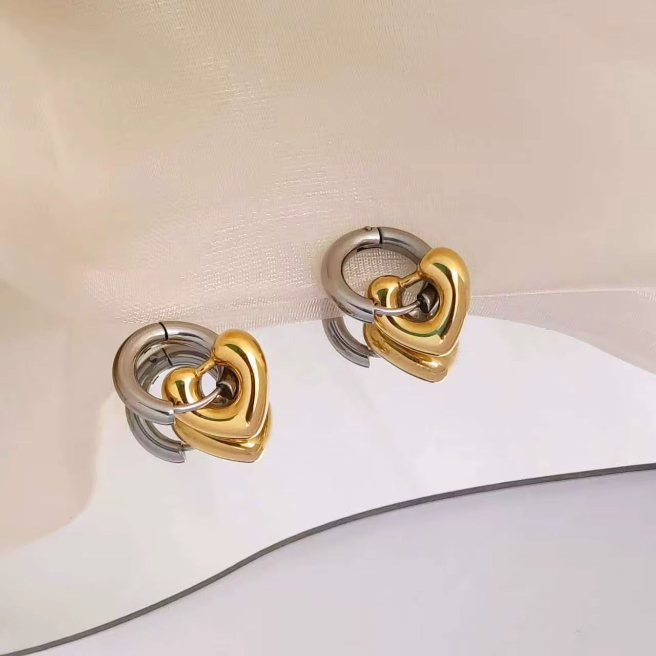 Swoon Dual Tone Anti-tarnish earrings