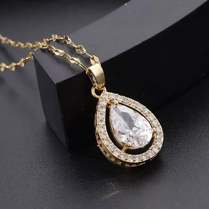Dewdrop 18k Gold Plated Necklace