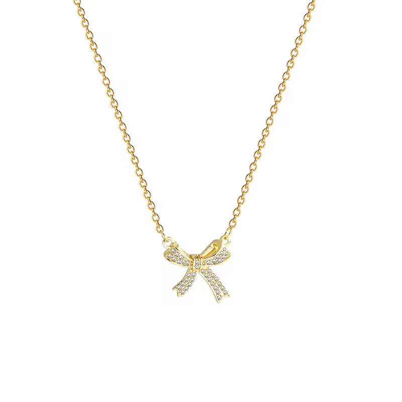 Lil Bow 18k Gold Plated Necklace