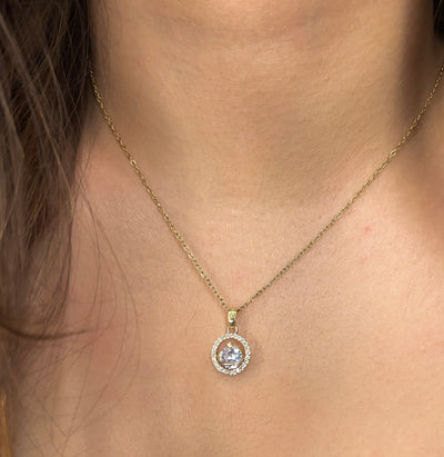 Galaxy Girl 18k Gold Plated Necklace
