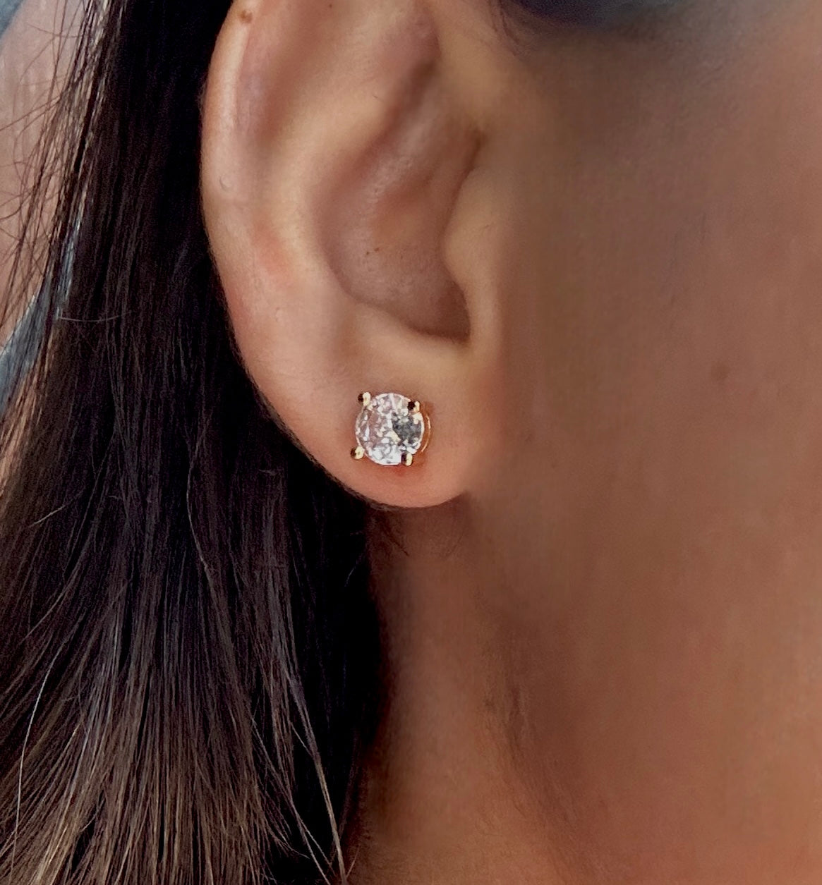 Jovina 18K Gold Plated Stud Earrings