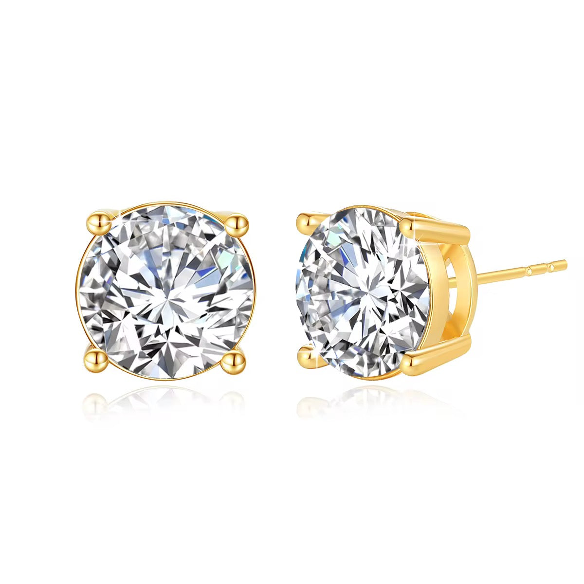 Jovina 18K Gold Plated Stud Earrings