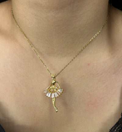 Ballerina 18k Gold Plated Necklace