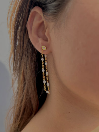 Aira 18k Gold Plated Drop Earrings