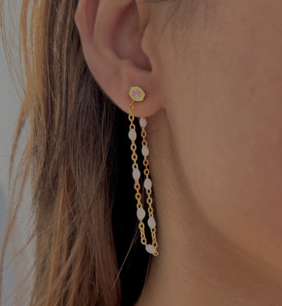 Aira 18k Gold Plated Drop Earrings