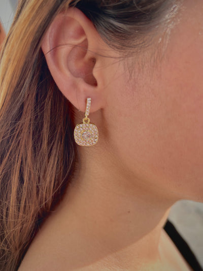 Elayne Zircon Drop Earrings
