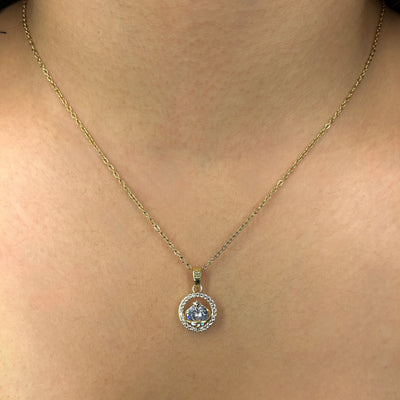 Galaxy Girl 18k Gold Plated Necklace