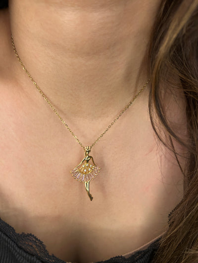 Ballerina 18k Gold Plated Necklace
