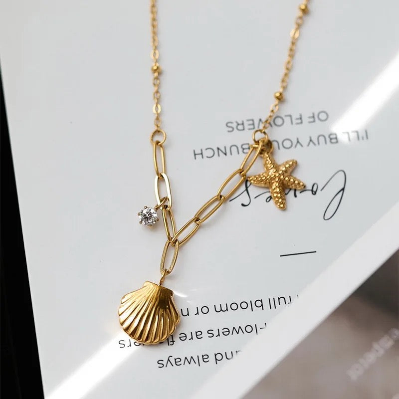 Marina 18K Gold Plated Charm Necklace