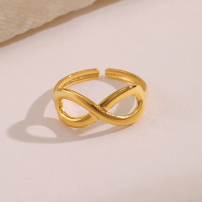 Infinity 18K Gold Plated Ring