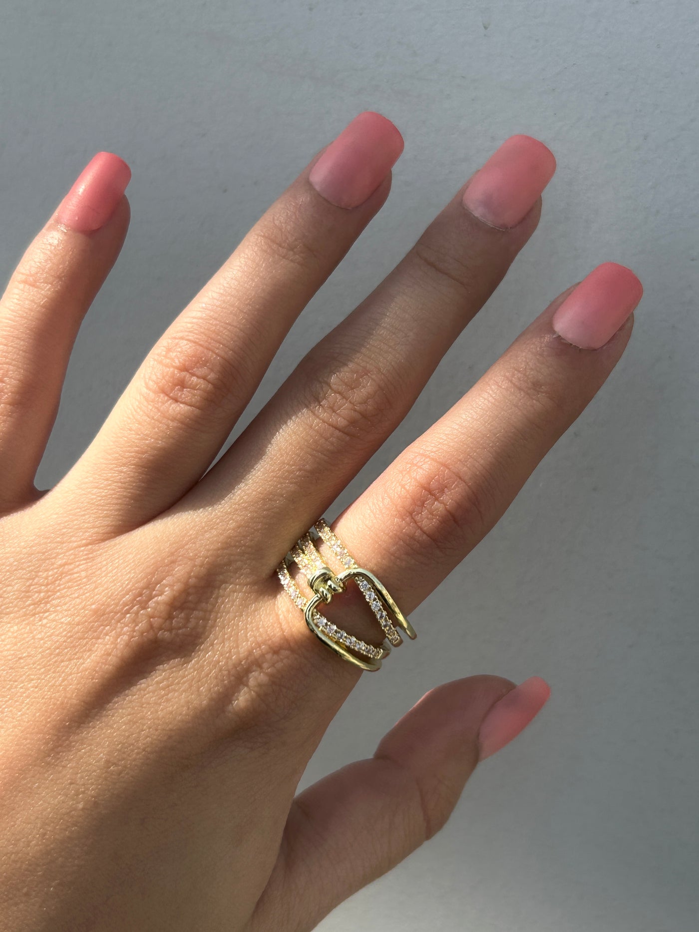 Pareeka 18k Gold Plated Adjustable Ring