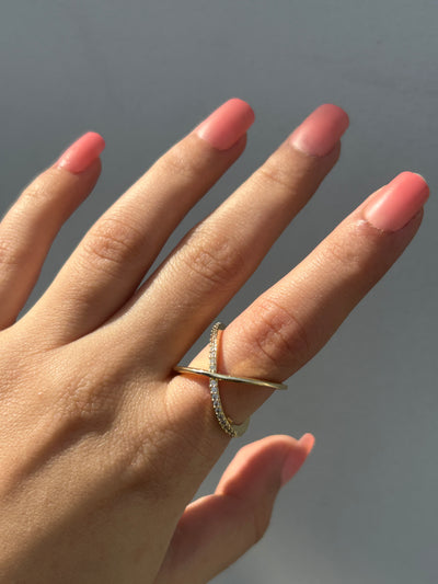 Jiya 18k Gold Plated Adjustable Ring