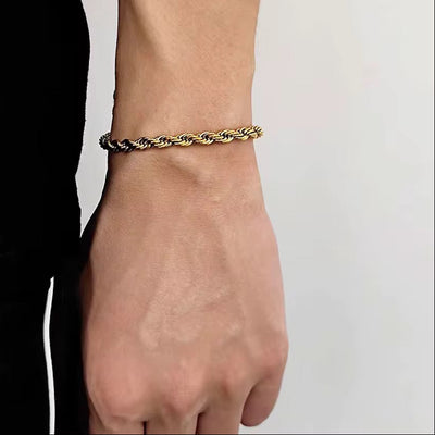 Rope Chain Bracelet (Gold Plated & Anti-Tarnish)