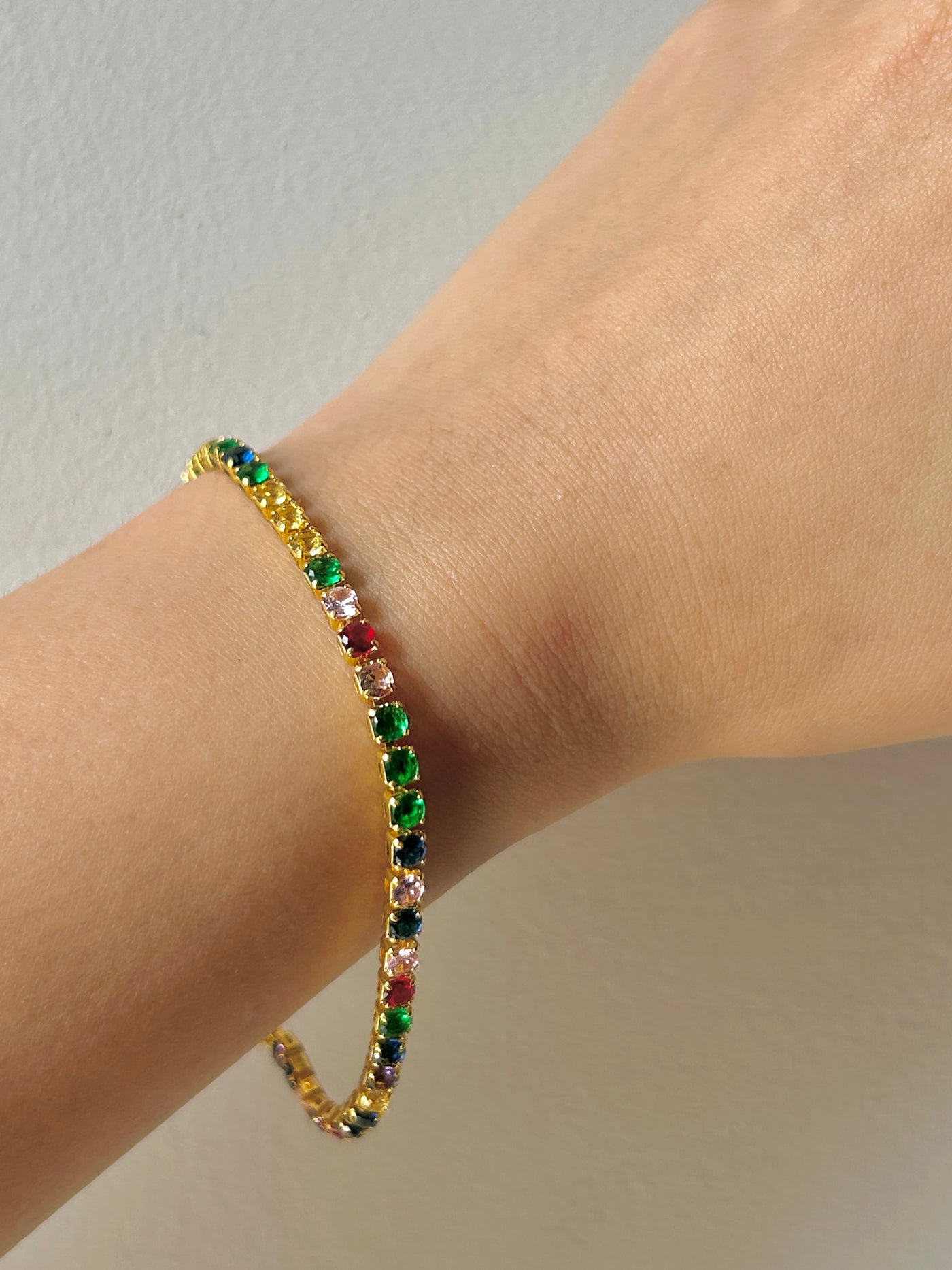 Lana Coloured Tennis Chain Bracelet