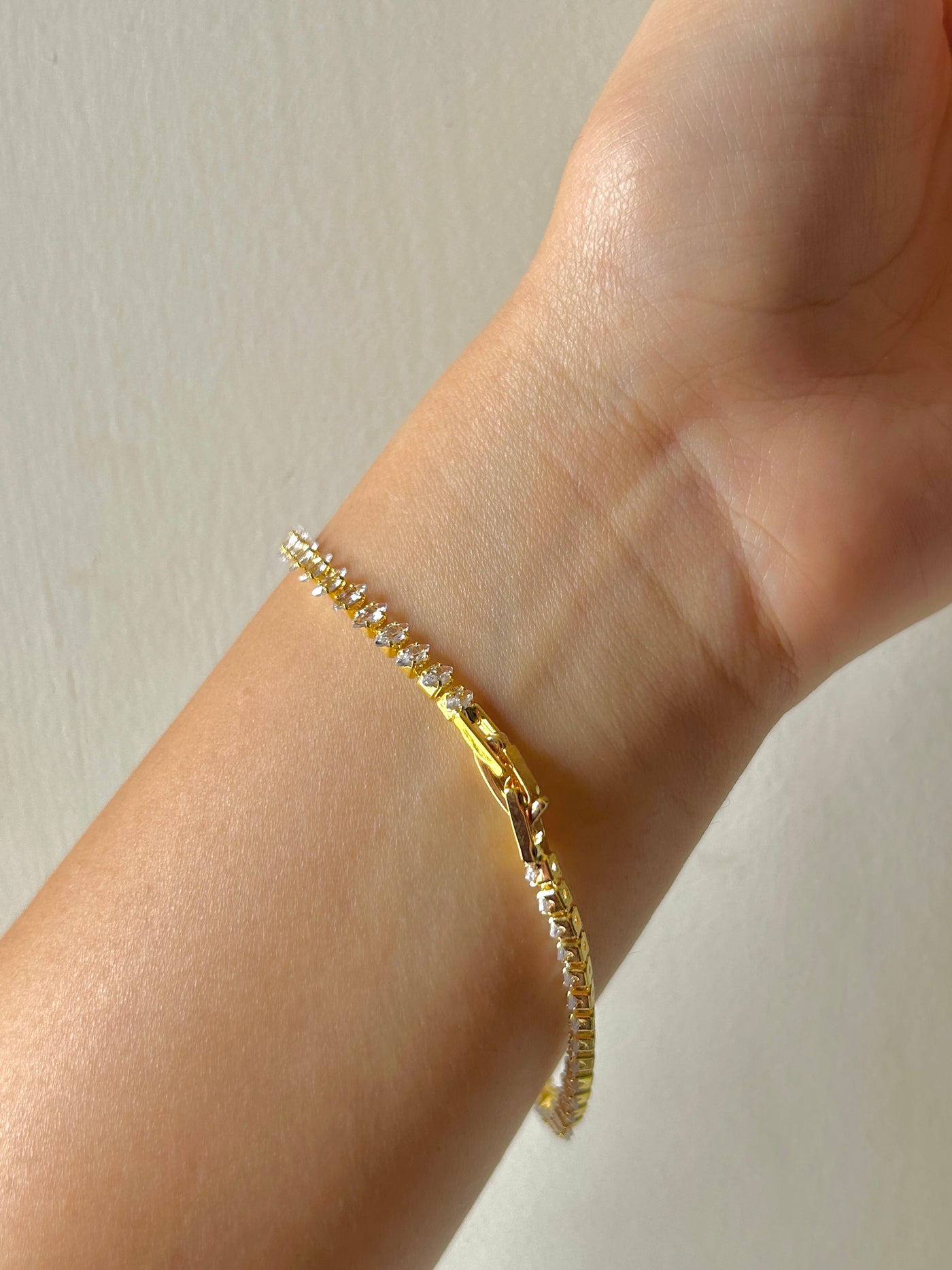 Teardrop Tennis Chain Bracelet